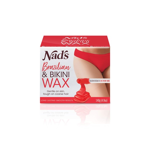 Nad's Brazilian & Bikini Wax, Red, 4.9 Ounce (Pack of 2)
