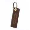 sueco - unikate & manufaktur Leather Keyring with Individual Engraving