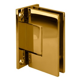C.R. LAURENCE GEN037BR CRL Brass Geneva 037 Series Wall Mount Full Back Plate Standard Hinge
