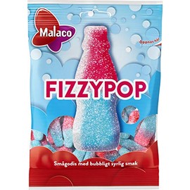 Malaco Fizzy Pop Sour Candy 4 packs of 80g