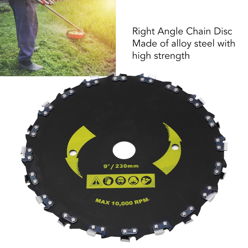 Right Angle Chain Disc Alloy Steel Blade Chainsaw Wheel Disc