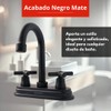 Maxims 4004N Llave Mezcladora Lavabo Giratoria Negro Mate