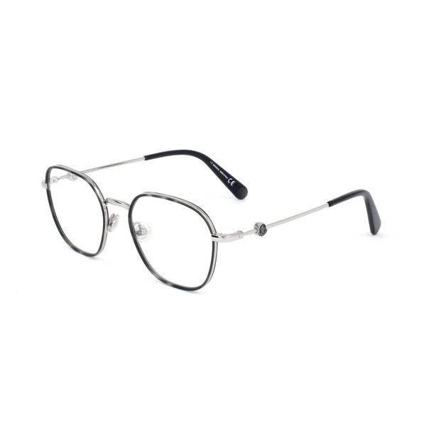 Moncler ML5125 016 SHINY PALLADIUM 50/19/145 MAN Eyewear Frame