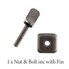 Riding not Hiding 4.6 inch River Fin For Paddleboard -