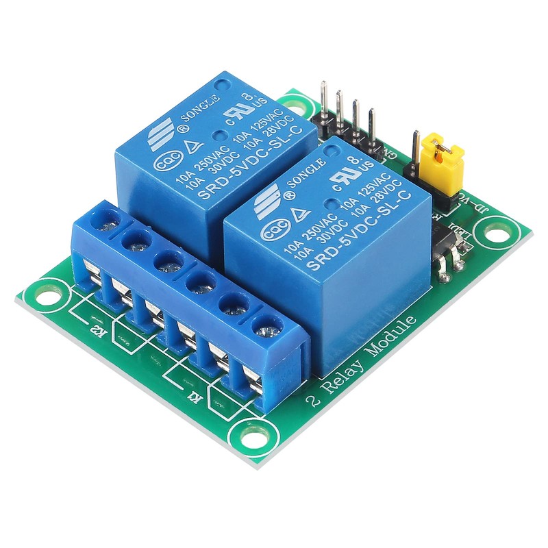 AOICRIE 3pcs 2 Channel DC 5V Relay Module for Arduino