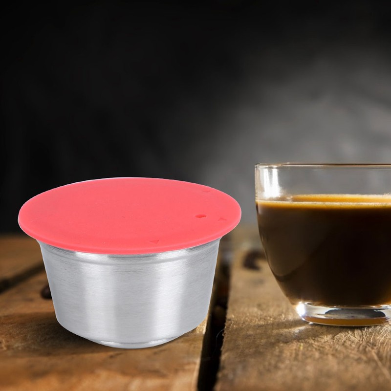 Stainless Steel Reusable Refillable Coffee Capsule Cup Fit for Dolce