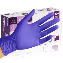 PElPU Nitrile Gloves,Disposable cleaning,(X-Large, 100-Count) Powder Free, Latex Free,Ultra-Strong,Food Handling Use, Single Use, Non-SterileProtective Gloves