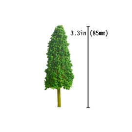 Miniature Model Trees 3.3 Inch Green Pine Trees 15Pcs for N Scale Diorama Trees Train Scenery and Architectural Models (15)