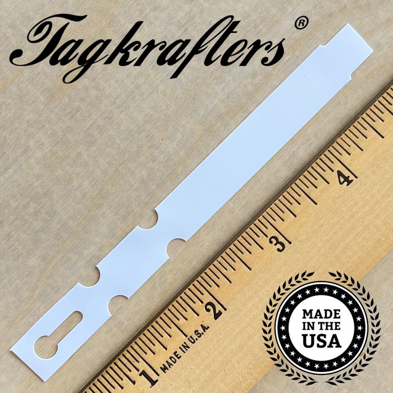 TAGKRAFTERS 5" x 1/2" White - 2,000 Pcs - Plastic