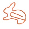 100pcs Paper Clips Prevent Slip Cute Rabbit Shaped Decorative Bookmark
