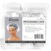 Annie - 100 tapas de procesamiento extra grandes transparentes, 1