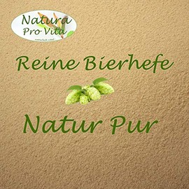 Bierhefe für Hunde natürliche Biotinkur Barf Zusatz Mineralien Aminosäuren Vitamine gut für Verdauung Immunsystem schöne Haut Fellglanz und Vitalität Natura ProVita reines Bierhefepulver 10kg Sack