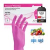 Viawant® Pink Star Disposable Nitrile Gloves L [Pack of 100]