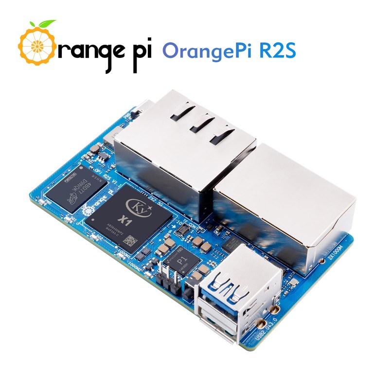 Orange Pi R2S 4GB RAM LPDDR4X with 8GB eMMC Flash