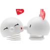 Hoptimist Baby Bumble LOVE white: Dekorationsfigur aus hochglanz Kunststoff