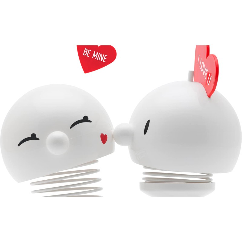 Hoptimist Baby Bumble LOVE white: Dekorationsfigur aus hochglanz Kunststoff