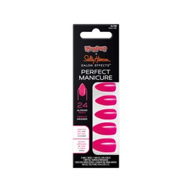 Sally Hansen Salon Effects® Perfect Manicure, Ring Pop Straw-jelly, Press On Nails, Almond Shaped, Non-Damaging Adhesive Tabs, File, and Alcohol Pad Included
