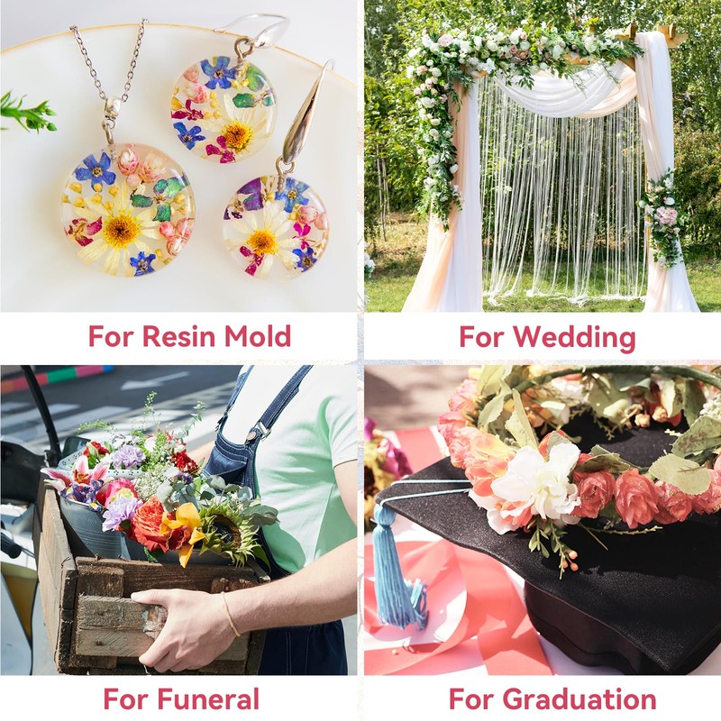 2LBS Silica Gel Flower Drying Crystals, Reusable Flower Preservation Kit