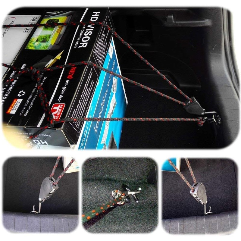 Kayak Tie Down Straps Canoe Bow and Stern Heavy Duty
