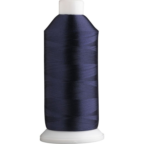 Super B Polyester Embroidery Thread, 40wt Large Spool 5000m, Embroidery Thread for Commercial & Domestic Machine, 175 Popular Colors Machine Embroidery Thread, 100% Polyester - Navy Blue 5553