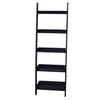International Concepts 5 Tier Leaning Shelf, Black