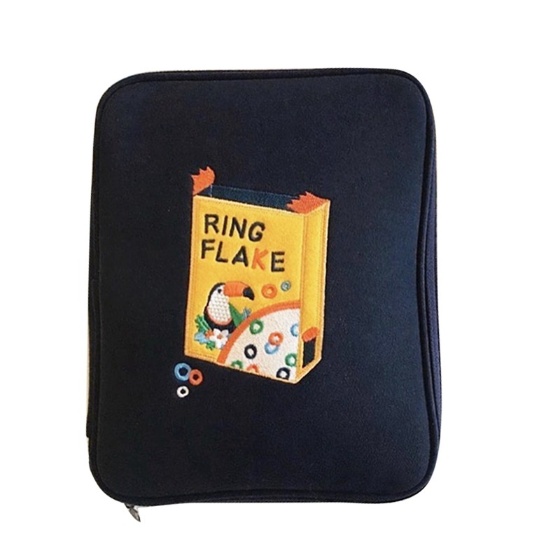 Tablet Sleeve Bread Cartoon Style Dual Zippers Soft Waterproof Breathable