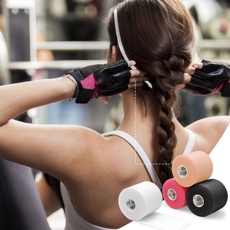 OK TAPE Pre Wrap Tape (4-Rolls) - Athletic Foam Underwrap