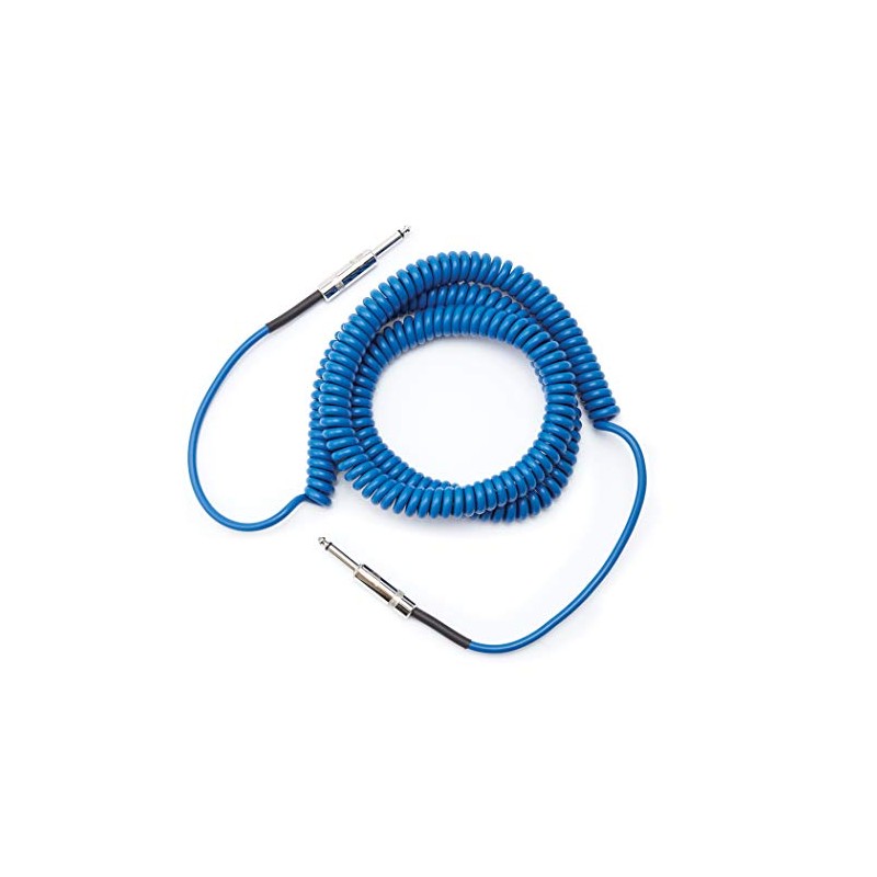 D'Addario Spiral Instrument Cable - Blue 9m