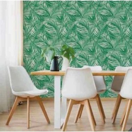 Opalhouse Peel & Stick Removable Wallpaper Tropical Leaves Green/White   27.5 SF