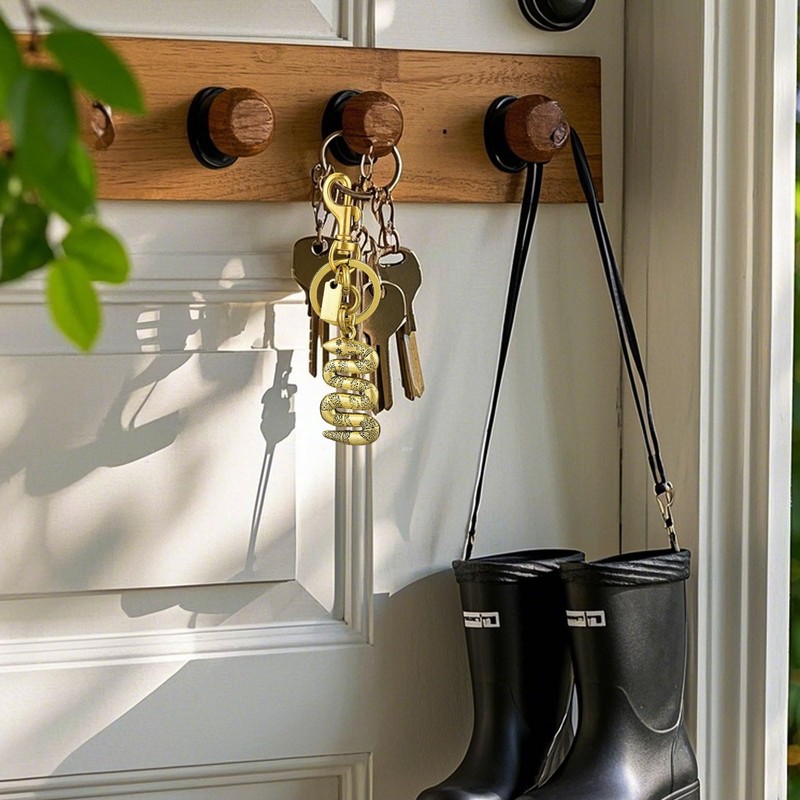 LSBDJDL Cute Snake Keychain Car Accessories Key Clip Bag Charms