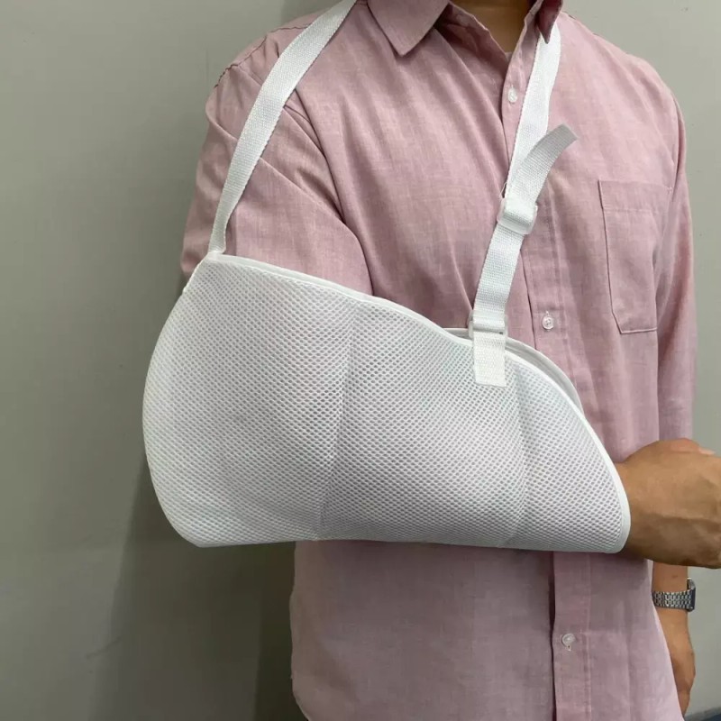 Gibbs 기브스팔걸이 팔골절 팔깁스 걸이 팔걸이 보호대 흰색 Gibbs Arm