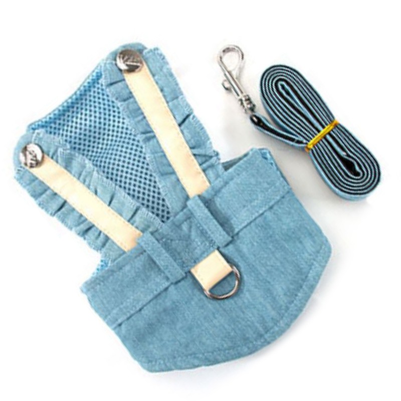 Pet Vest Harness Leash Adjustable Button Design Dog Harness and