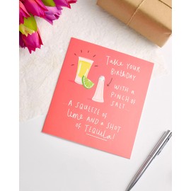UK Greetings Birthday Card for Him/Her/Friend - Tequila Design
