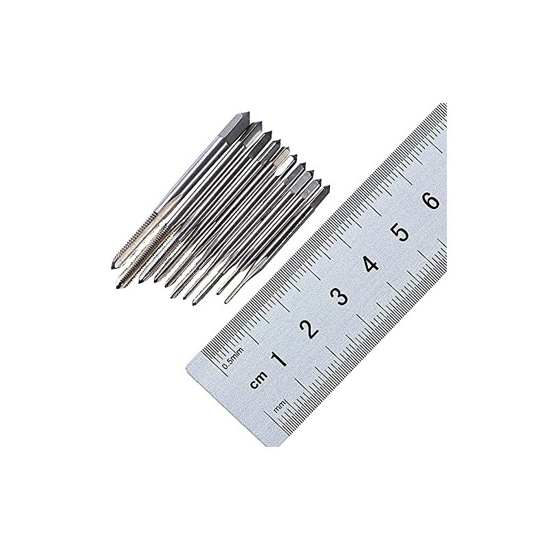 TSUCIA 10 Pcs Tap Threading Tap Set Screw Hand Tap