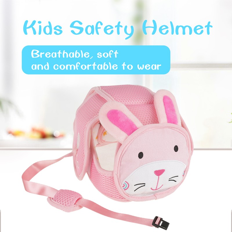Cartoon Animal Baby Safety Hat Toddler Infant Walking Crawling Head