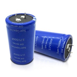 TOKERU 2Pcs 2.7V 500F Farad Capacitor 60x35mm Low ESR High Frequency Super Capacitor for Automobile