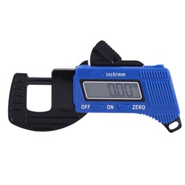 Thickness Gauge, Digital Thickness Meter Tester Measuring Tool Metric and Imperial System Switch for Paper PU Leather Metal Sheet Jewelry