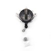 Crystal Rhinestone Crown Retractable ID Badge Name Card Holder Reel