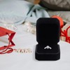 Wowagoga Ring Box - Velvet Ring Jewelry Storage Box Gift