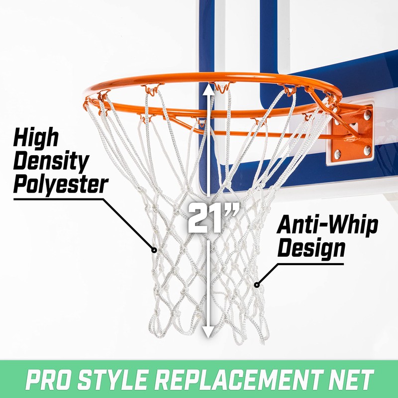 GoSports Basketball Net Replacement with 12 Loops - Heavy Duty