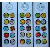 Kish Designs Paper Buttons Set of 10