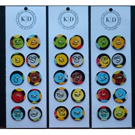 Kish Designs Paper Buttons Set of 10