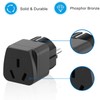 Pack of 3 Universal Travel Adaptor Plugs, Australia to EU