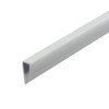 Outwater Plastic J Channel Fits Material 1/4 Inch Thick White