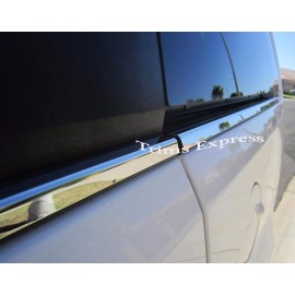 Made in USA - Trims Express 2005-2009 Chevy Equinox Chrome Window Sill Trim Door Cover Accent Stainless 4Pc