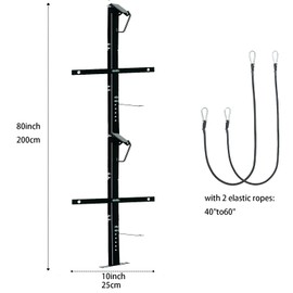 2 Place Heavy-Duty Backpack Leaf Blower Rack for Trailers, Adjustable Leaf Blower Storage Holder for Open and Enclosed Lawn Landscape Trailer Truck, suitable for 22''-26'' Blowers(2 Place, Pack 1)