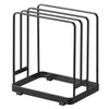 Yamazaki 6179 Round Cutting Board Stand, Black, Approx. W 6.3