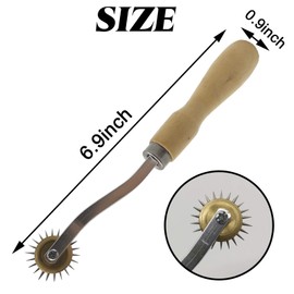 RONYOUNG 4PCS 4mm Sewing tracing Wheel for Sewing Patterns, Pounce Wheel, Perforation Cutter, Overstitch Wheel, Paper Perforator Tracing Wheel Sewing, Rotary Perforator, Pounce Wheels