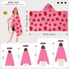 OLAOLA Strawberry Hooded Towel for Kids 3-12 Years, 28" x