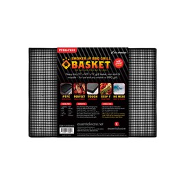 Essentialware 10" x 14.375" x 1.5" PTFE Wide Mesh Oven basket for TurboChef, Merrychef, and Amana, and Amana, can also be used in smokers and grills